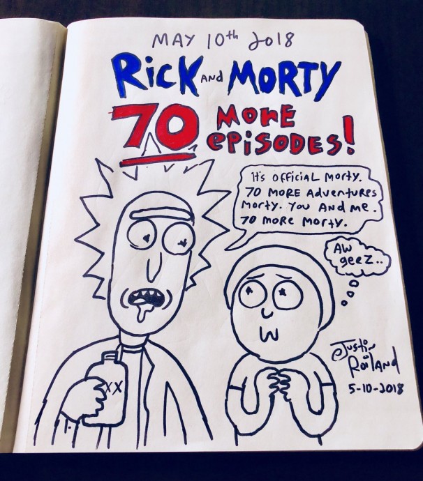 Сериал "Рик и Морти" продлили на 70 эпизодов