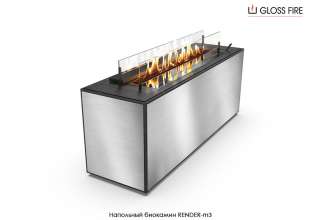 Підлоговий біокамін Render 900-m3 Gloss Fire