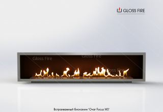 Вбудований біокамін «Очаг 1000 MS-арт.008» Gloss Fire