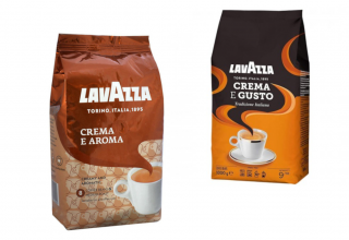 Кофе в зернах LavAzza.Набор из 2 позиций по сниженной цене! Crema e Gusto 1кг + Crema e Aroma 1 кг