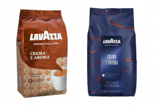 АКЦИЯ! Кофе в зернах LavAzza. Набор из 2 позиций по сниженной цене! Crema e Aroma + Crema e Aroma (синяя)