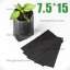 Ідеальні для кореневої системи рослин чорні пакети для саджанців 7,5*15 см. 0